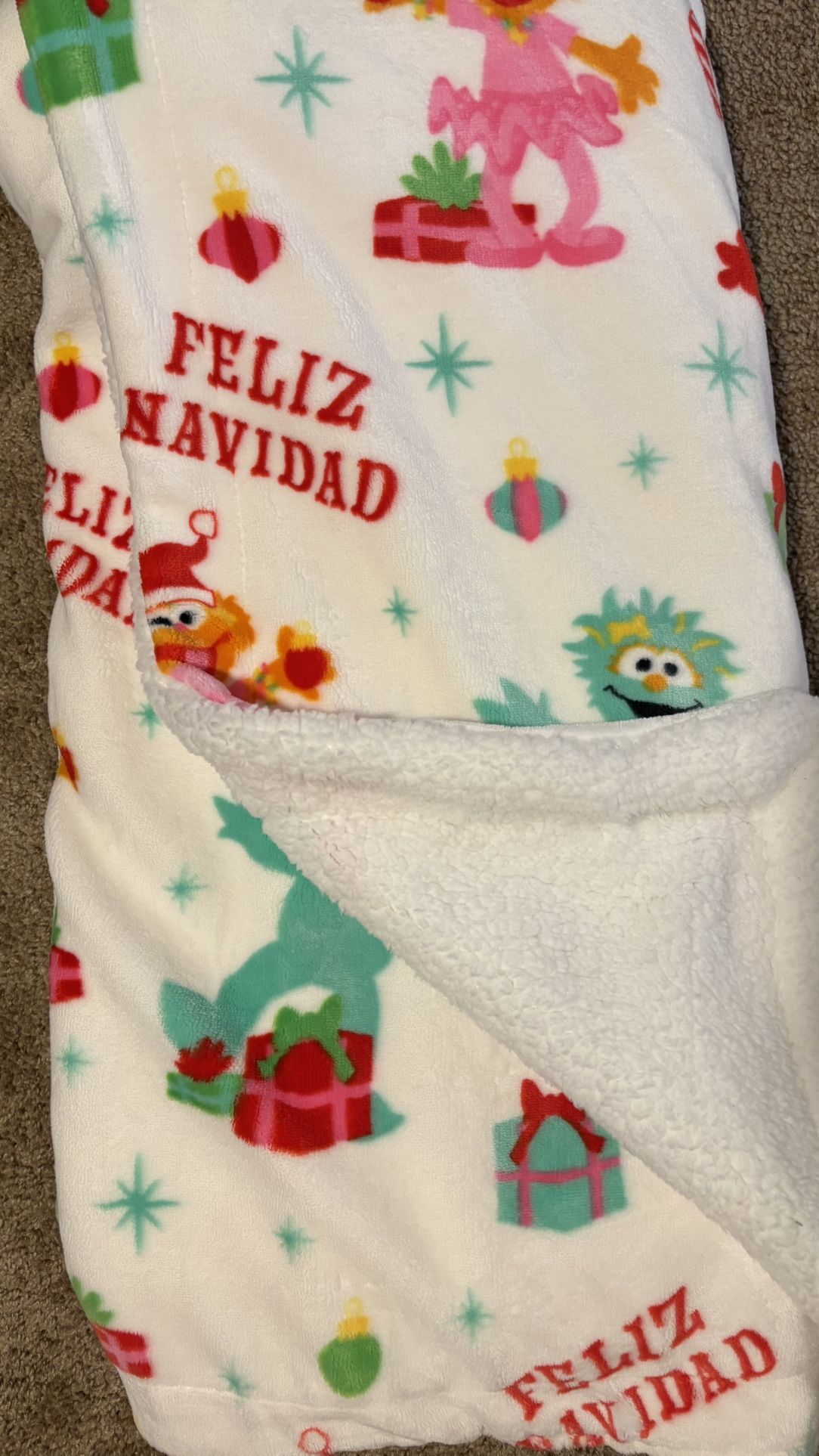 Feliz Navidad Elmo Blanket