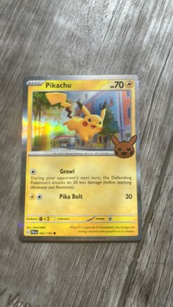 Pikachu Pokemon card