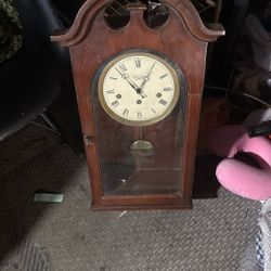 Versailles Grandfather Type Wall Clock With Key