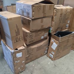 About 15 OFFICE CHAIR BOXES 