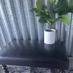 Faux Leather Bench/ Ottomon