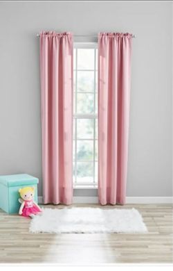 Your Zone Polar Pink Blackout Curtains