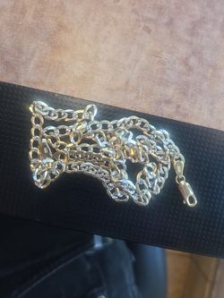 14k Diamond Cut Curb Chain