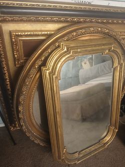 Gold Ornate Framed Wall Mirrors