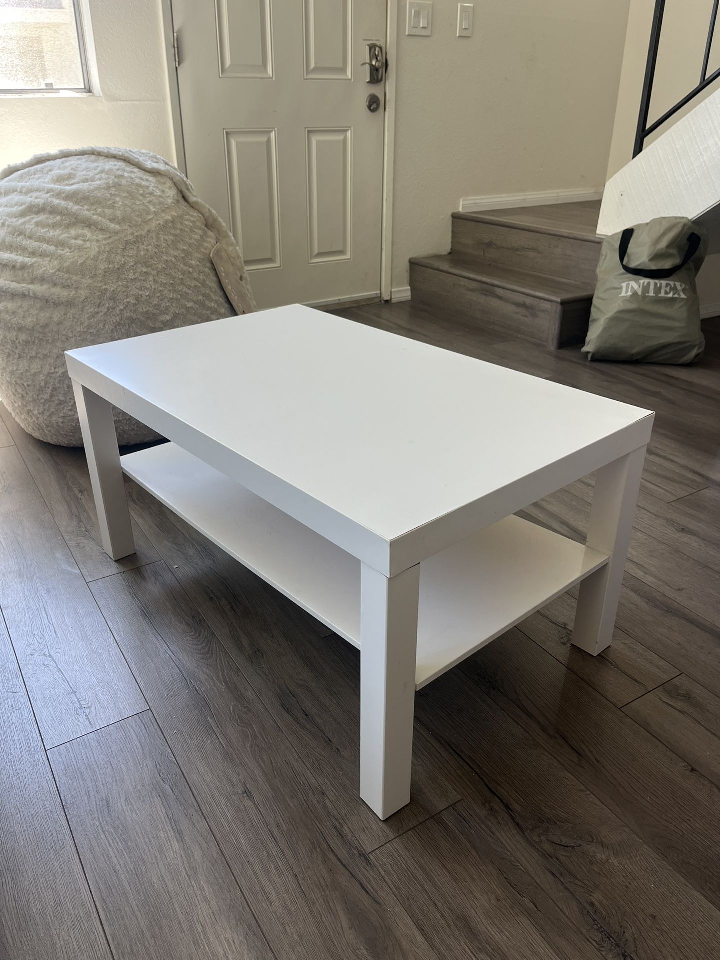 White coffee table