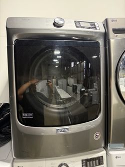 Maytag stainless steel front load gas dryer