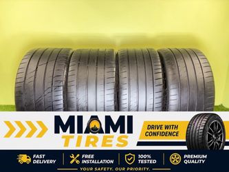 (4)Michelin Pilot Sport 4S  (2) 285/30/20.    (2) 295/30/20.