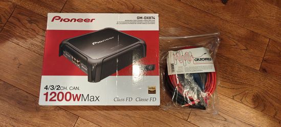 Pioneer GM-DX874 + Crutchfield CK8 Wiring Kit - New (Open Box)