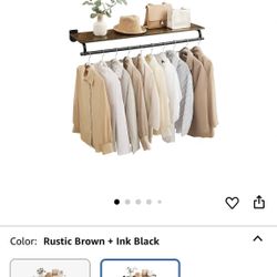 Clothes Rack With Top Shelf 