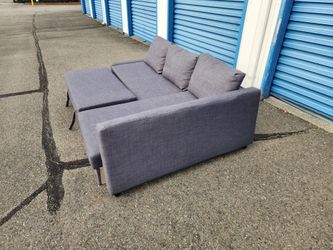 Pullout Sleeper Sofa With Reversible Chaise + Storage FREE DELIVERY