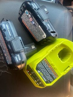 Ryobi batteries 2.0 and charger