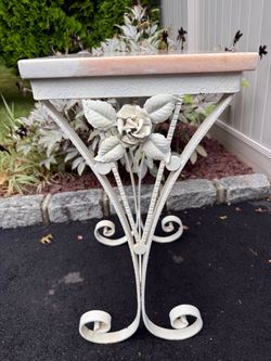 side table with marble top
