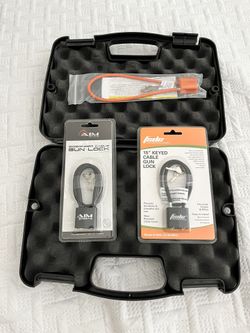 Gun Pistol Lock And Padded Case