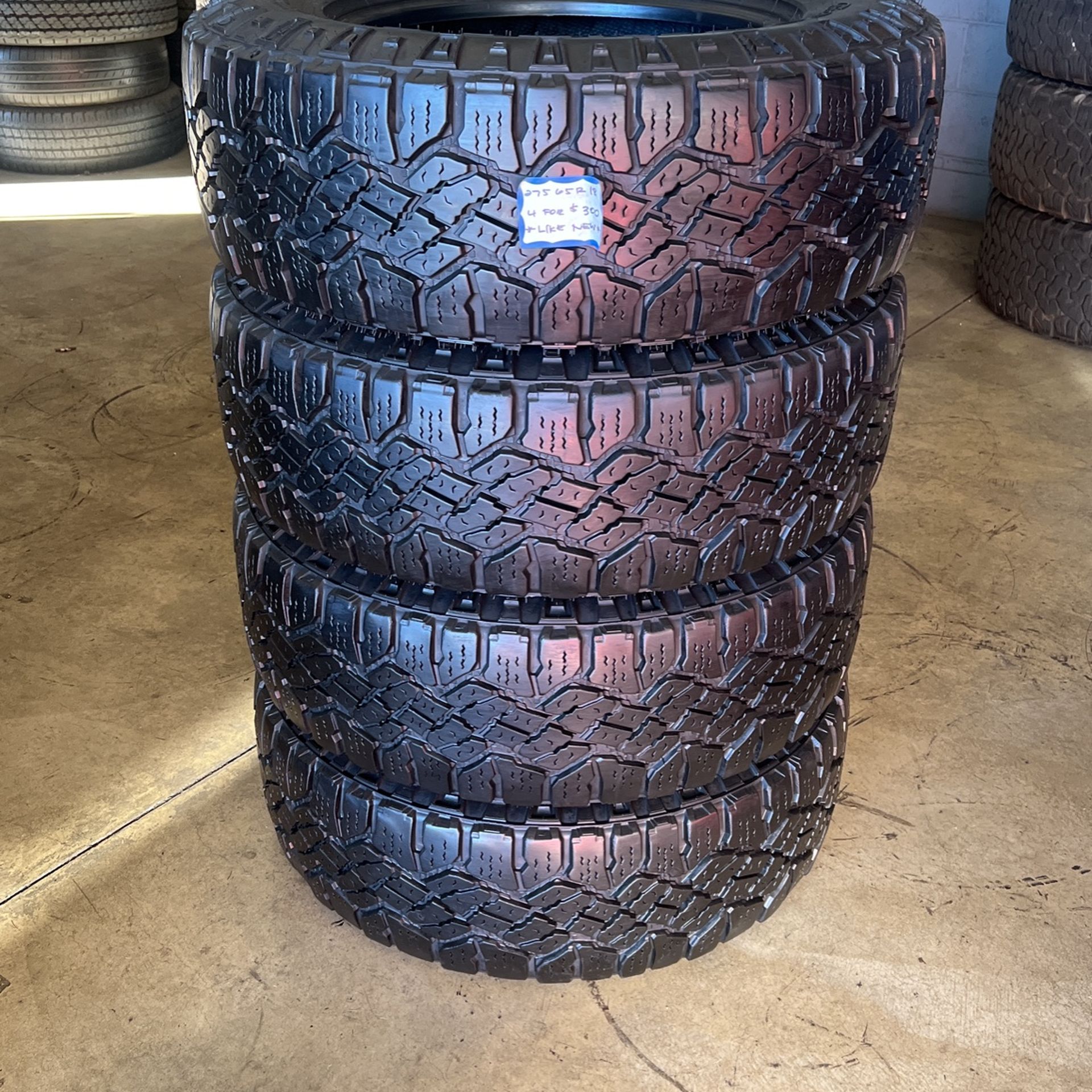 4- Used Tres 275/65/R18 Good Year Dura Trac