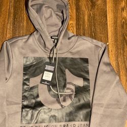 Gray True Religion Hoodie