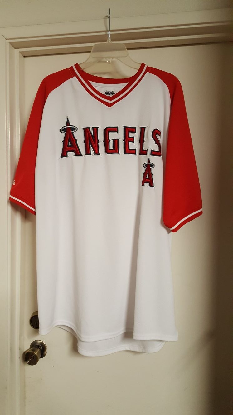 Angels baseball v~neck jersey 2XL