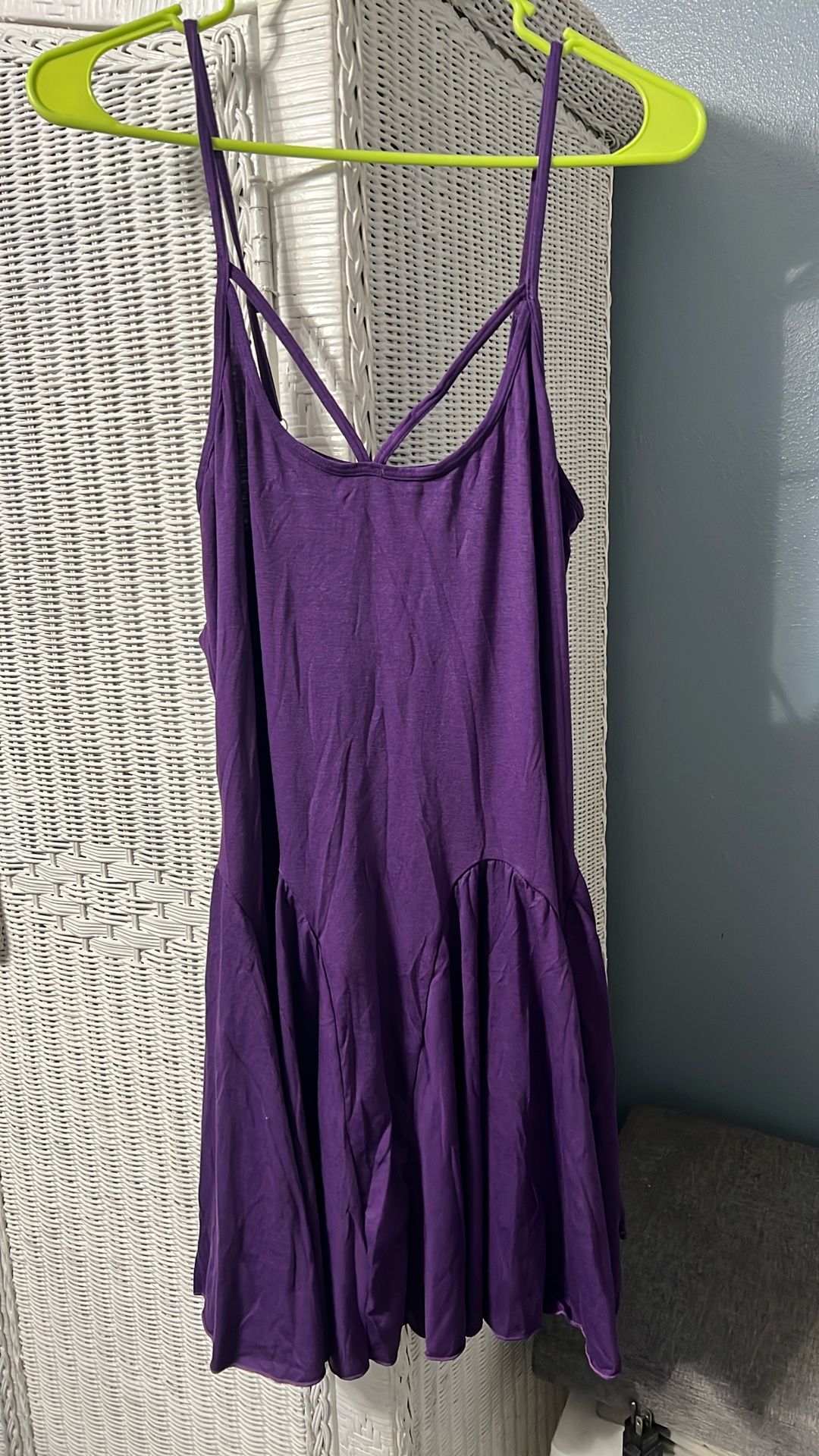 Sleeveless Purple Sun Dress