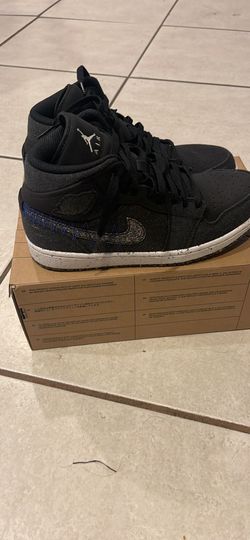 Jordan 1 Black And Multi Craft Size 8