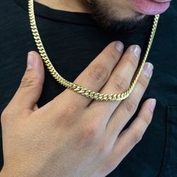 24” 10k Miami Cuban Link Necklace 6.5mm REAL GOLD!!!!!!!!