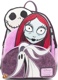 brand new unopened Nightmare Before Christmas Glow in the Dark Jack, Sally and Zero Loungefly