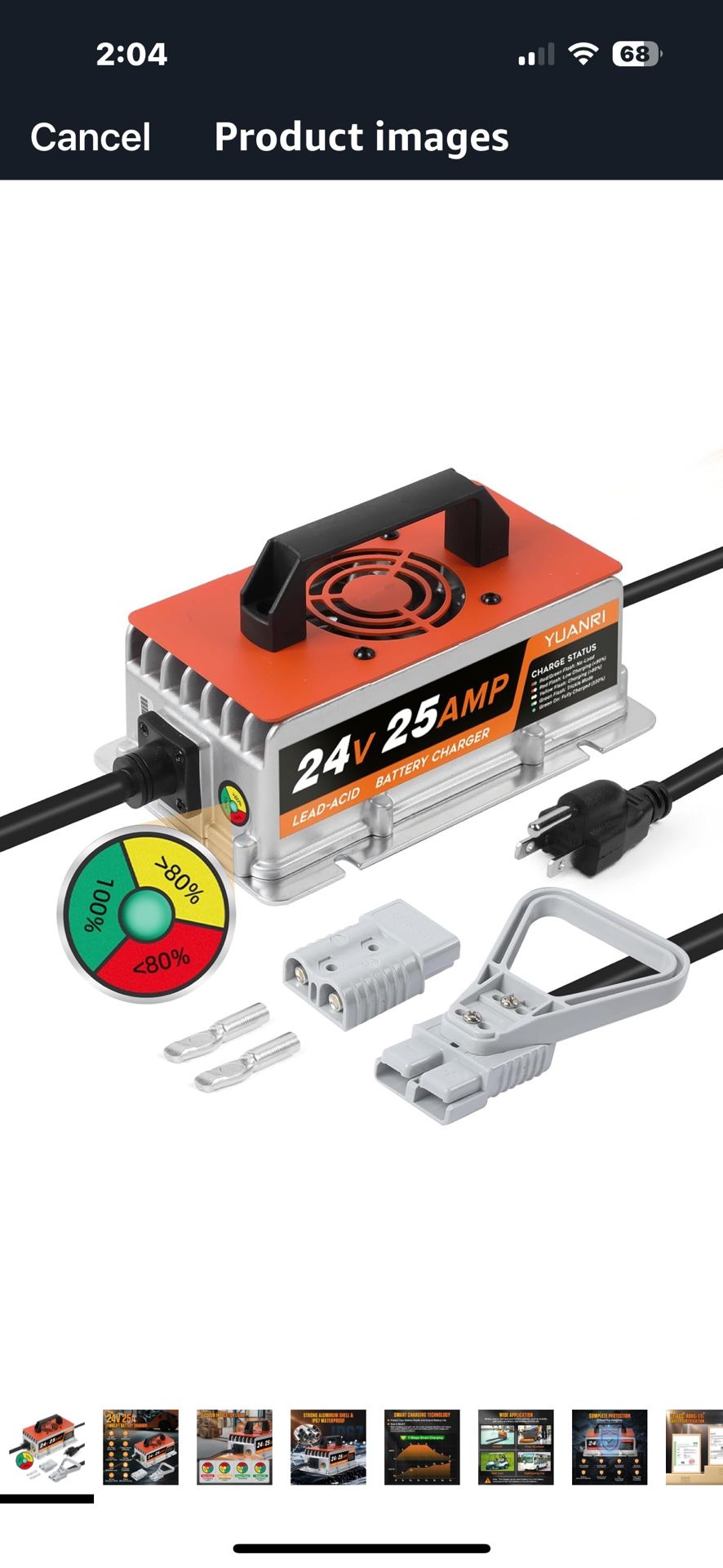 BRAND NEW 24V/25A FULLY AUTO SMART BATTERY CHARGER FOR FORKLIFT, GOLF CART, FLOOR SCRUBBER, PALLET JACK,EV, ETC.