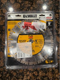 DEWALT DWAFV8900 FLEXVOLT 9-Inch Segmented Diamond Cutting Wheel