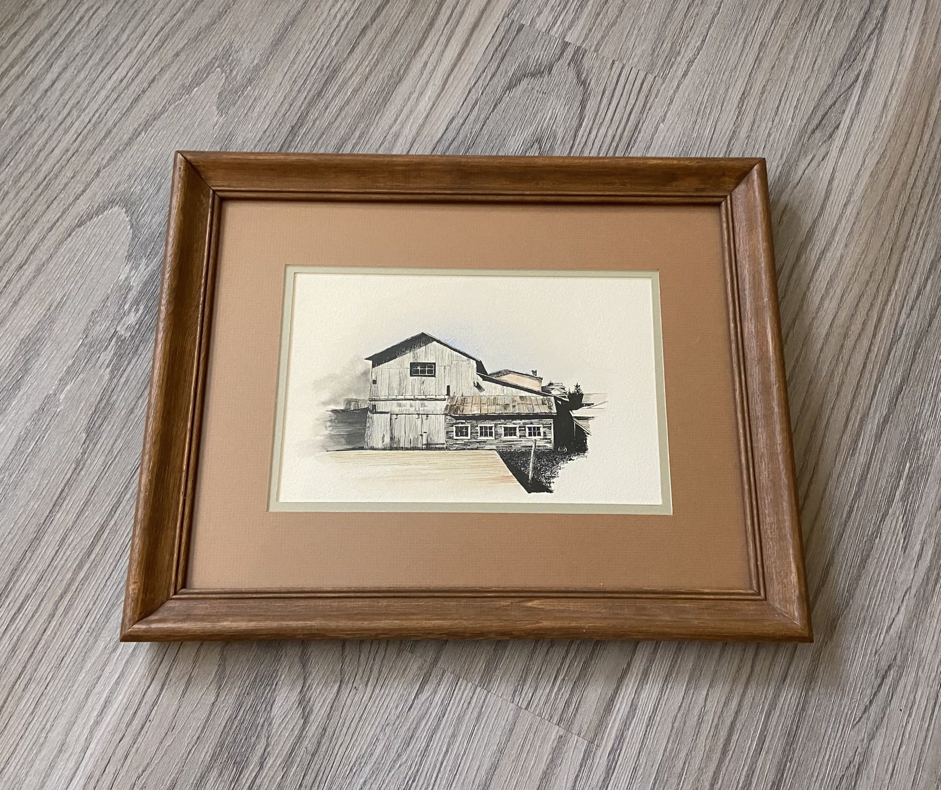 Old Barm / Farm Scene Framed Art