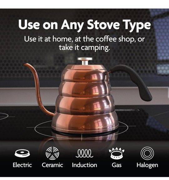 Gooseneck Stovetop Pour Over Coffee Kettle