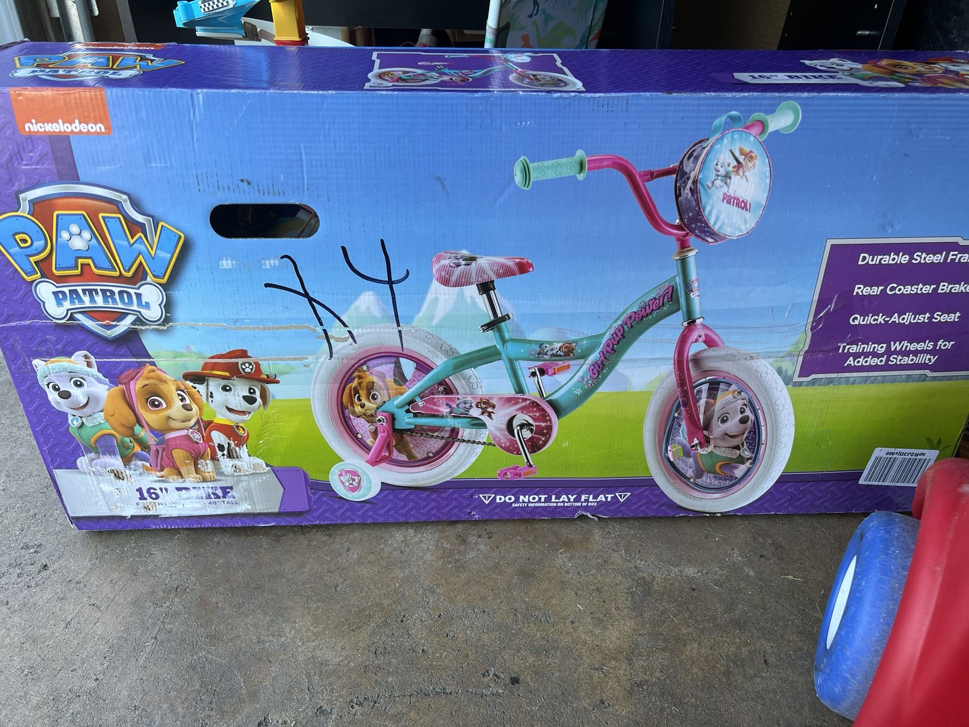 Girls Paw Patrol 16 Inch Bike