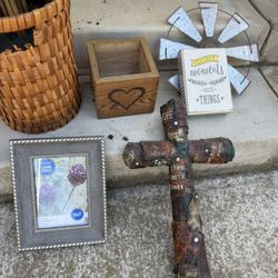 Decor Items And Fake Plant