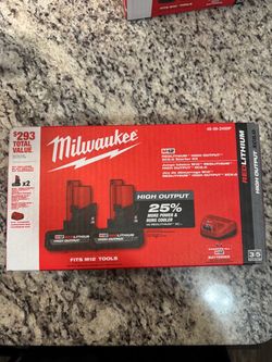 Milwaukee M12 RedLithium High Output XC5.0 Starter Kit