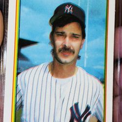 1990 Bowman Tiffany Don Mattingly 3D Error Card
