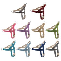 Colorful Plaid Dog Harness - Adjustable, Breathable, Stylish Pet Vest