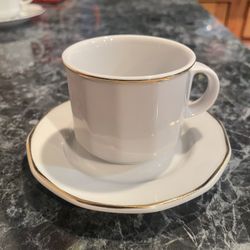 Lubiana China Cappuccino Cup & Saucer