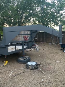 Gooseneck Flatbed Trailer Steel Frame