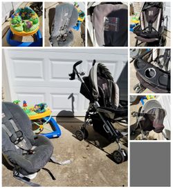 Baby items.. stroller..carseat.. playseat.