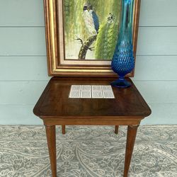 Vintage Mid Century Modern Lane Mosaic Inlaid End Table