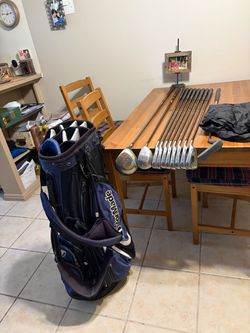 MacGREGOR MAC ONE TOUR MEN’S IRONS SET+DRIVER/WOOD/PUTTER(11 CLUBS)+TAYLOR MADE STAND BAG