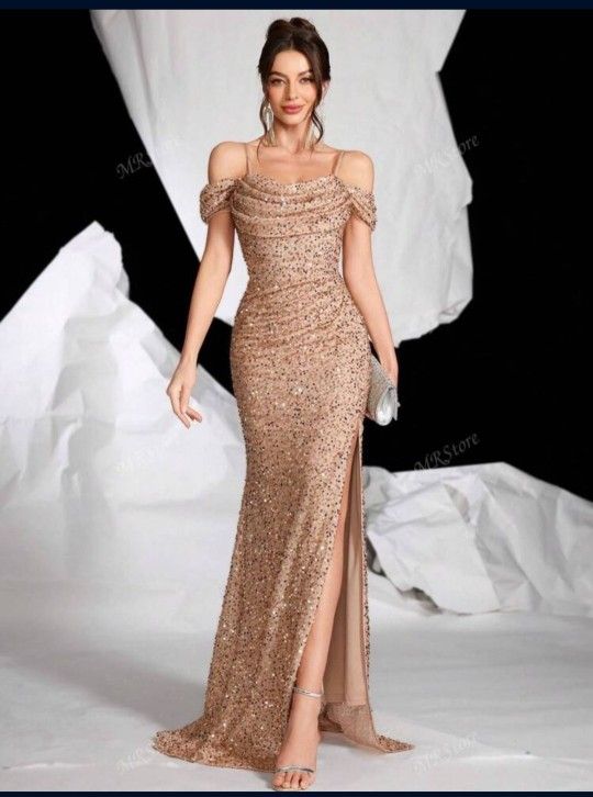Formal Gold Sequim Dresd