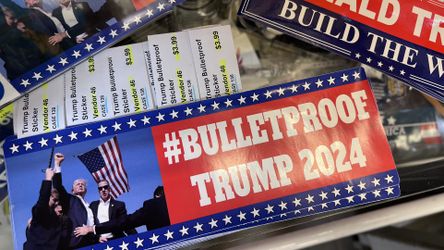 Trump 2024 bulletproof bumper sticker