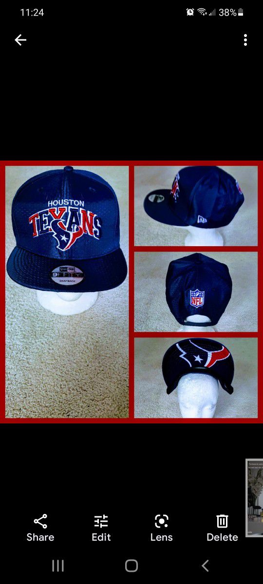 HOUSTON TEXANS NFL 🏈 SNAPBACK HAT. 
