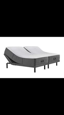 Beautyrest hybrid 1000 infinicool medium split king mattress with adjustable base deals