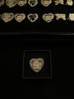 Gold Betty Boop Heart Rolex Ring