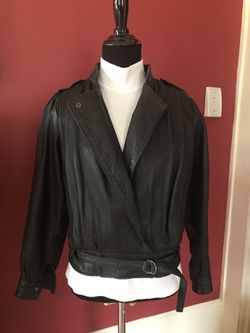 Moto Style Leather Jacket - Made in Italy