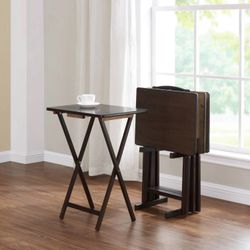 Table Set with Storage Rack