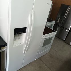 Whirlpool Refrigerator And Whirlpool Glass Top Stove Everything Works Good 