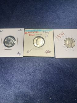 3 Silver Dimes 1(contact info removed) 1964
