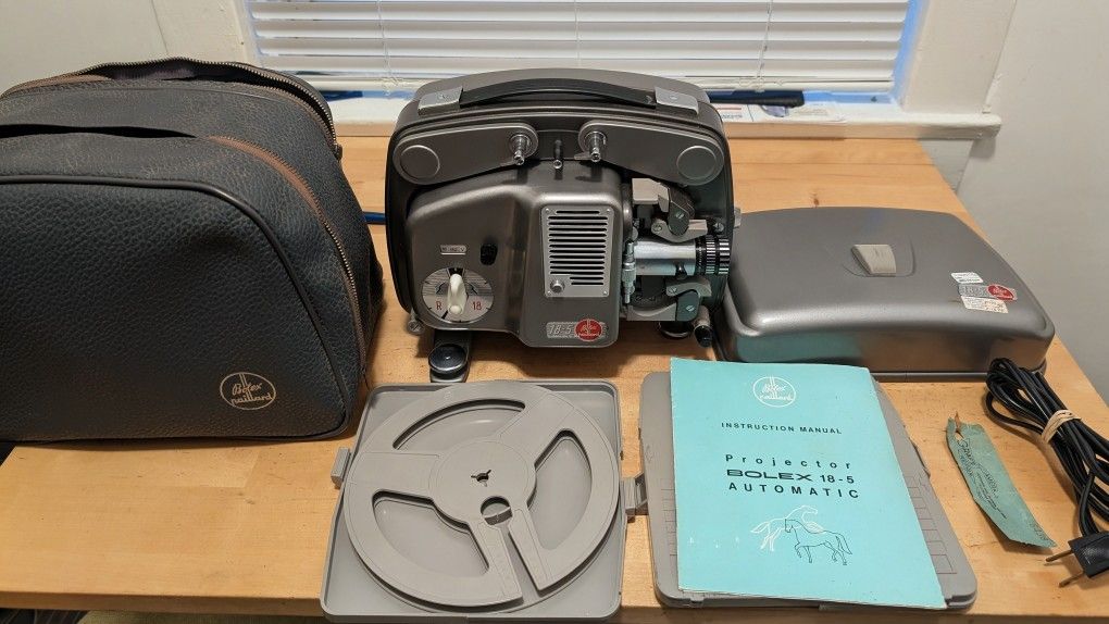 Bolex Paillard 18-5 8mm Projector, Made In Switzerland