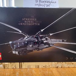 NEW  LEGO Icons Dune Atreides Royal Ornithopter  Model With 8 Dune Minifigures such as Chani and Baron Harkonne