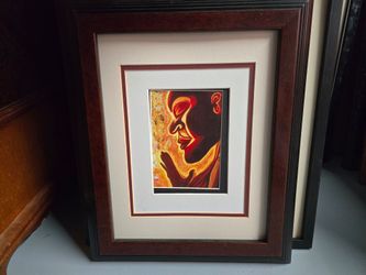 Framed Abstract Face Art Print